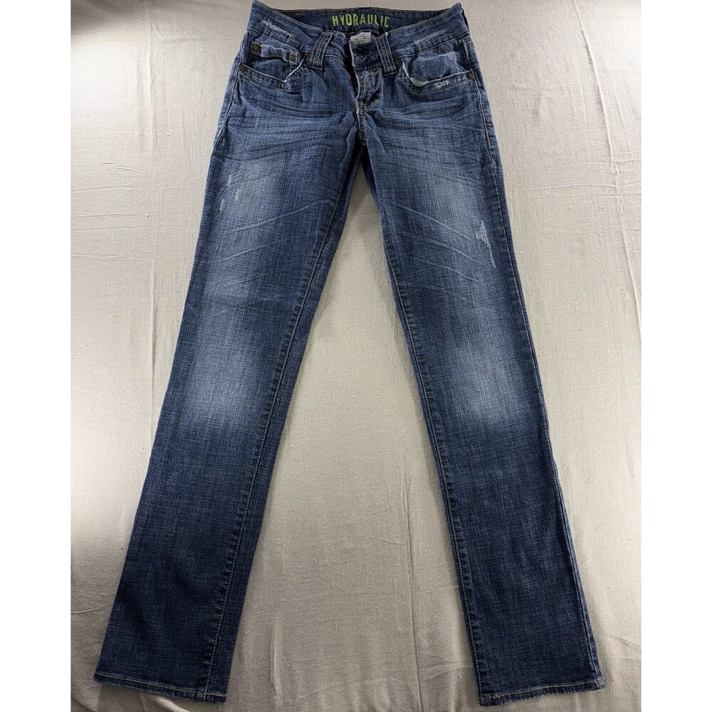Hydraulic Nikki Jeans Womens 7/8 Low Rise Extreme Slim Back Pockets Y2K